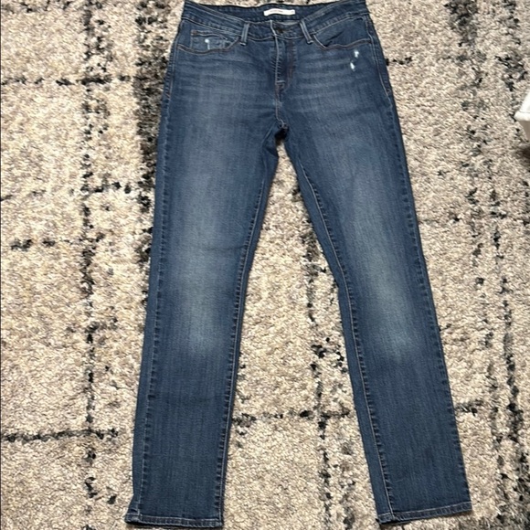 Levi's Blue Skinny Jeans with Natural Fading - Picture 1 of 9